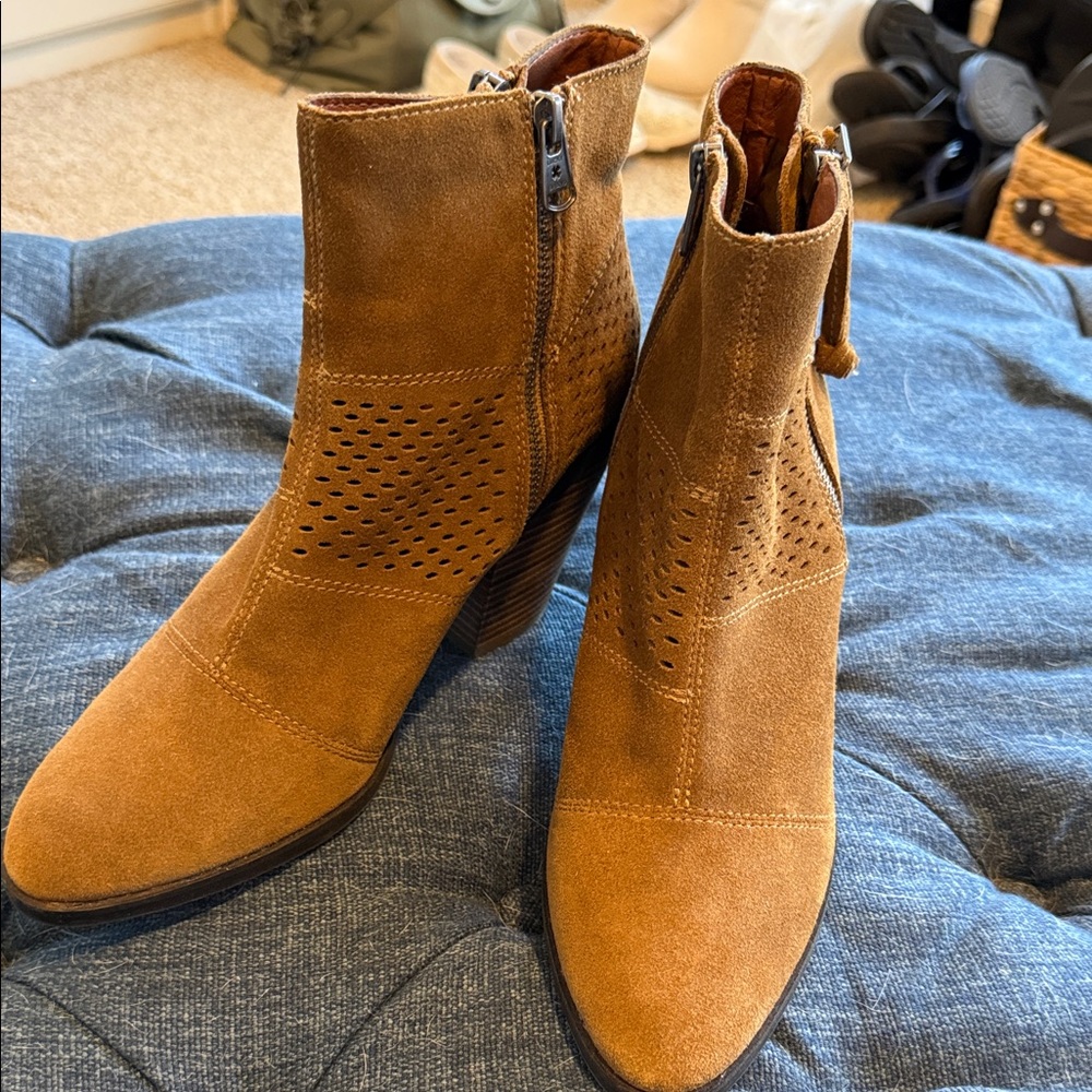 Brown Suede Ankle Boots
